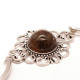 Bracelet with greenish amber and plant inclusions