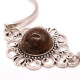 Bracelet with greenish amber and plant inclusions