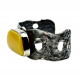 Unique Antique Style Silver Bracelet with Honey Baltic Amber