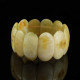 Polished Royal Milky Color Baltic Amber Adult Bracelet 22g 