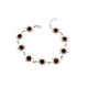 Dark Cognac Baltic Amber "Sun" Bracelet in 925 Sterling Silver