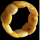 Massive Polished Natural Shape Butter Egg Yolk Baltic Amber Adult Bracelet 49g