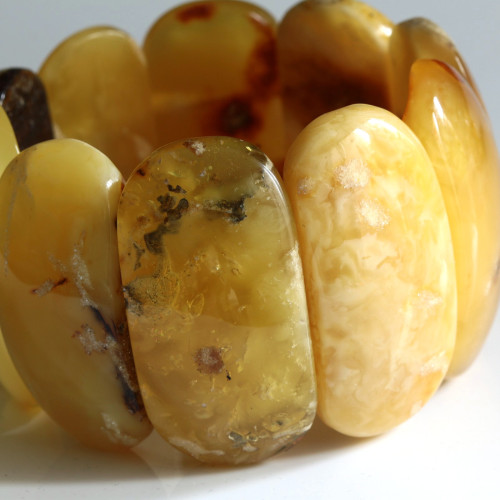 Massive Polished Butterscotch Baltic Amber Bracelet 80g