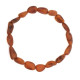 Unpolished Bean Style Cognac Color Baltic Amber Adult Healing Bracelet