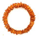 Polished Honey Color  Elastic Baltic Amber Bracelet