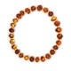 Polished Baroque Style Light Cognac Baltic Amber Bracelet (B)