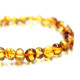 Polished Baroque Style Honey Baltic Amber Adult / Mom Bracelet