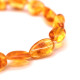 Polished Bean Style Honey Baltic Amber Adult Bracelet