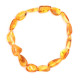 Polished Bean Style Honey Baltic Amber Adult Bracelet