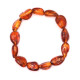Polished Bean Style Cognac Baltic Amber Adult Bracelet