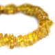 Polished Split Style Honey Baltic Amber Adult Elastic Healing Bracelet 