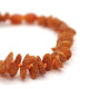 10 Raw Cognac Color Baltic Amber Adult Healing Bracelet Elastic