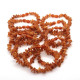 10 Raw Cognac Color Baltic Amber Adult Healing Bracelet Elastic