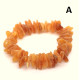 Raw Split Style Honey Baltic Amber Adult Healing Bracelet Elastic