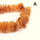 Raw Split Style Honey Baltic Amber Adult Healing Bracelet Elastic