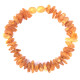 Raw Split Style Honey Baltic Amber Adult Healing Bracelet Elastic
