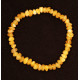 Polished Nugget Butterscotch Egg Yolk Baltic Amber Adult Elastic Healing Bracelet 