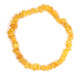 Polished Nugget Butterscotch Egg Yolk Baltic Amber Adult Elastic Healing Bracelet 