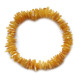 Polished Nugget Butterscotch Egg Yolk Baltic Amber Adult Elastic Healing Bracelet 