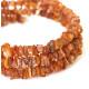 Raw Cognac Color Baltic Amber Bracelet On Elastic Wire