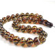 Luxury Ribbed Muslim Tasbih Maber Amber Prayer Beads 128.5 g 