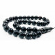 Cherry Color Islamic Pressed Round  Baltic Amber 33 Prayer Beads - Rosary Misbah 