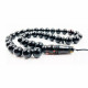 Cherry Color Islamic Pressed Round  Baltic Amber 33 Prayer Beads - Rosary Misbah 