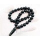 Cherry Color Islamic Pressed Round  Baltic Amber 33 Prayer Beads - Rosary Misbah 
