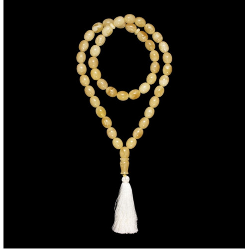 Natural Baltic Amber Tasbih  Misbaha - Muslim Prayer Beads with Tassel