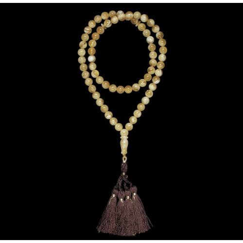Natural Baltic Amber Tasbih  Misbaha - Muslim Prayer Beads with Tassel