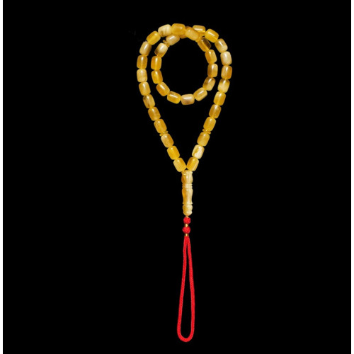 Natural Baltic Amber Tasbih  Misbaha - Muslim Prayer Beads with Tassel 203