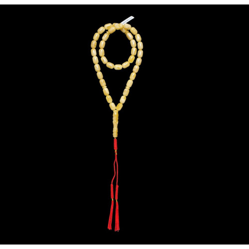 Natural Baltic Amber Tasbih  Misbaha - Muslim Prayer Beads with Tassel 204