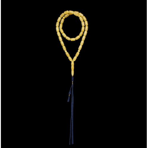 Natural Baltic Amber Tasbih  Misbaha - Muslim Prayer Beads with Tassel 206