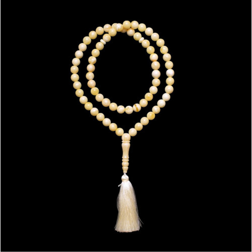 Natural Baltic Amber Tasbih  Misbaha - Muslim Prayer Beads 66 beads with Tassel 212