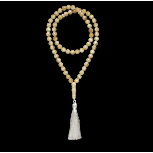 Natural Baltic Amber Tasbih  Misbaha - Muslim Prayer Beads 66 beads with Tassel 214