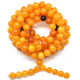 Tibetan Buddhist 108 9.9 mm Natural Genuine Baltic amber Prayer Beads Mala Mila Butterscotch color
