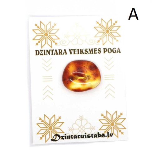 Natural Baltic AMBER TALISMAN FOR LUCK