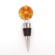 Bottle Stopper With Natural Batter Baltic Amber Pieces 