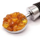 Bottle Stopper With Natural Batter Baltic Amber Pieces 