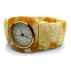 Royal White Baltic Amber Watch with Quartz Movement