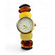 Multi-colored amber wristwatch