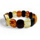 Multi-colored amber wristwatch