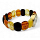 Multi-colored amber wristwatch