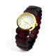 Exclusive Cherry Red Baltic Amber Wristwatch.