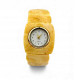 Egg Yolk Baltic Amber Wristwatch with Quartz Movement