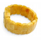 Egg Yolk Baltic Amber Wristwatch with Quartz Movement