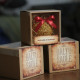 Amber Christmas Tree Ornament "Amber glow" 8 cm box of 12 pieces