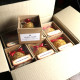 Amber Christmas Tree Ornament "Amber glow" 8 cm box of 12 pieces