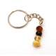 Polished Baltic Amber Keychain
