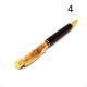 Pen with Metal Elements and Baltic Amber (Set of 10 pcs)